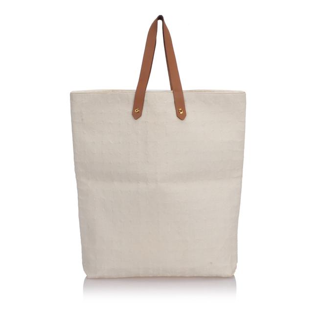 Hermes Ahmedabad White Leather Tote