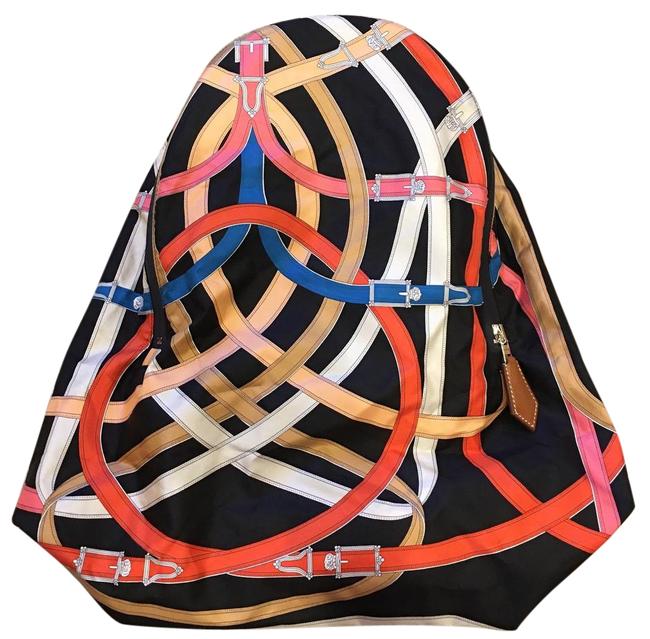 Hermes Airsilk Foldable Black Backpack