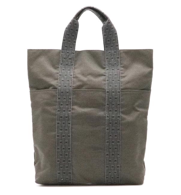 Hermes Bag Her Line Cabass Gray Canvas Tote