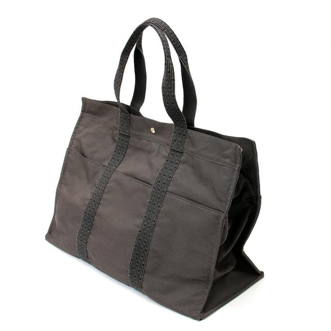 Hermes Bag Ale Line Tgm 2010095 Gray Canvas Tote