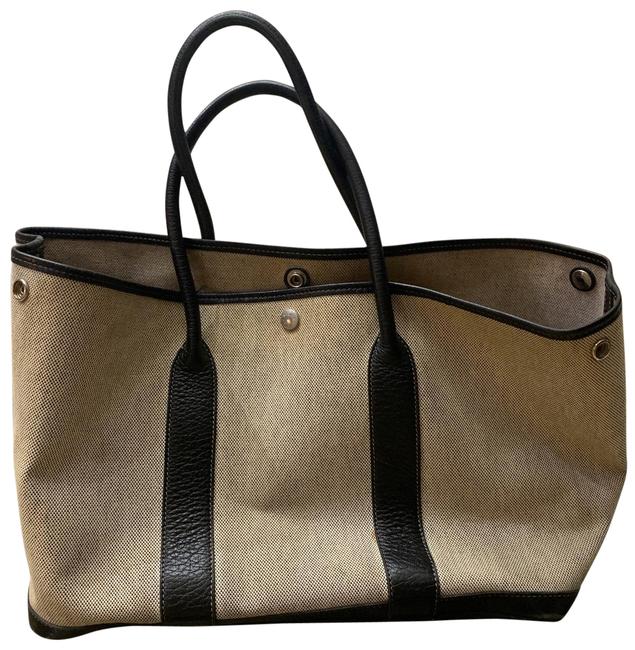 Hermes Bag Cream Canvas Tote