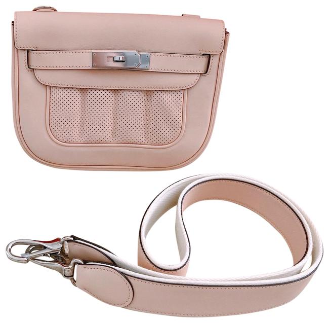 Hermes Berline Pink Leather Shoulder Bag