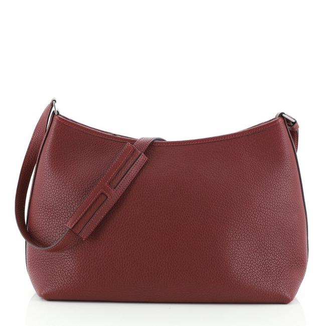 Hermes Berlingot Gm Red Leather Shoulder Bag