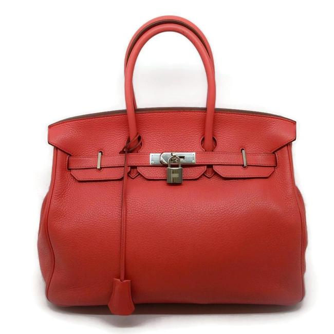 Hermes Birkin 2009 35 Cm Bougainvillea Leather Tote