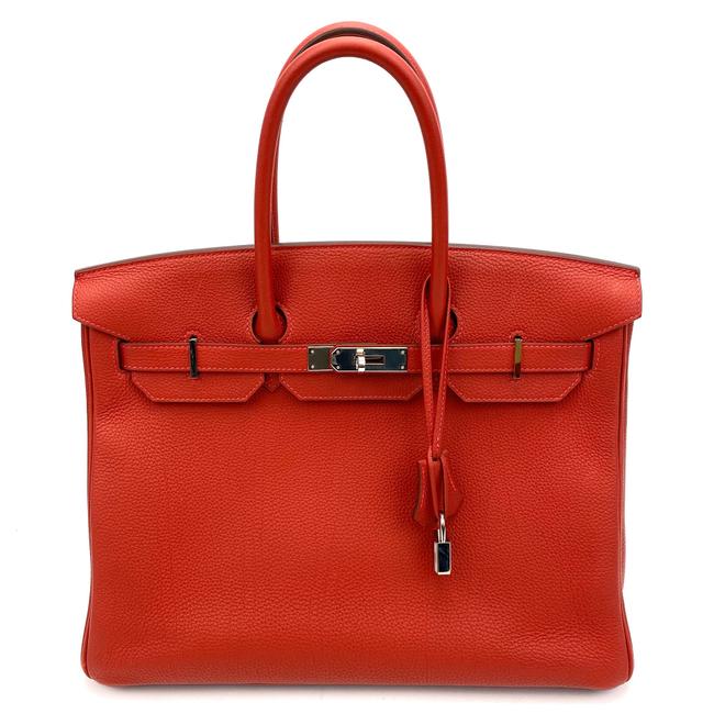 Hermes Birkin 2017 35 Red Togo Leather Satchel