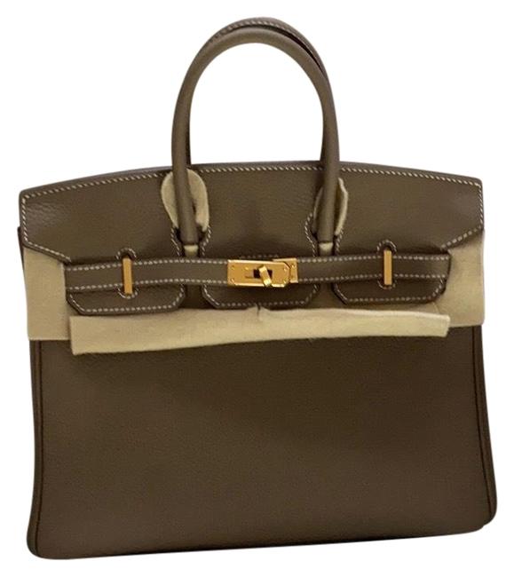 Hermes Birkin 25 Etoupe Togo Satchel