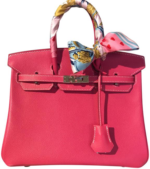 Hermes Birkin 25 Rose Tyrien Satchel