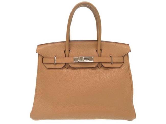 Hermes Birkin 30 Caramel Taurillon Clemence Satchel