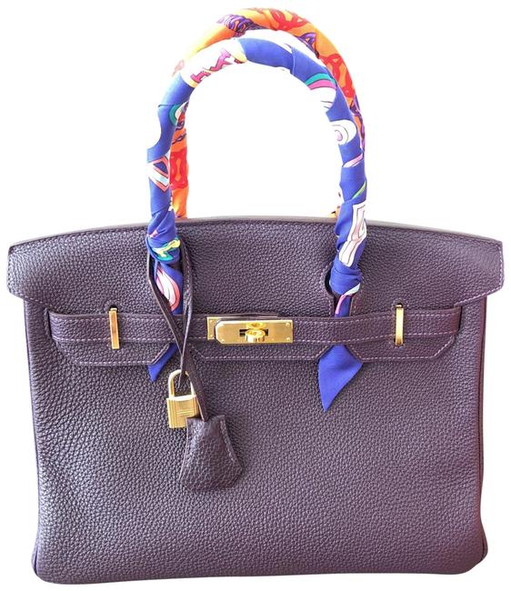 Hermes Birkin 30 Ghw Raisin Togo Satchel
