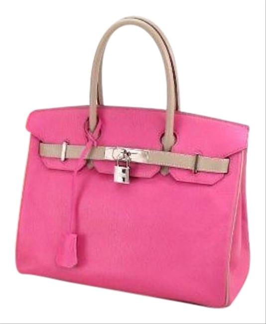 Hermes Birkin 30 Rose Chevre Satchel
