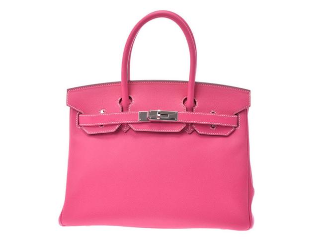 Hermes Birkin 30 Rose Tyrine Leather Epsom Satchel
