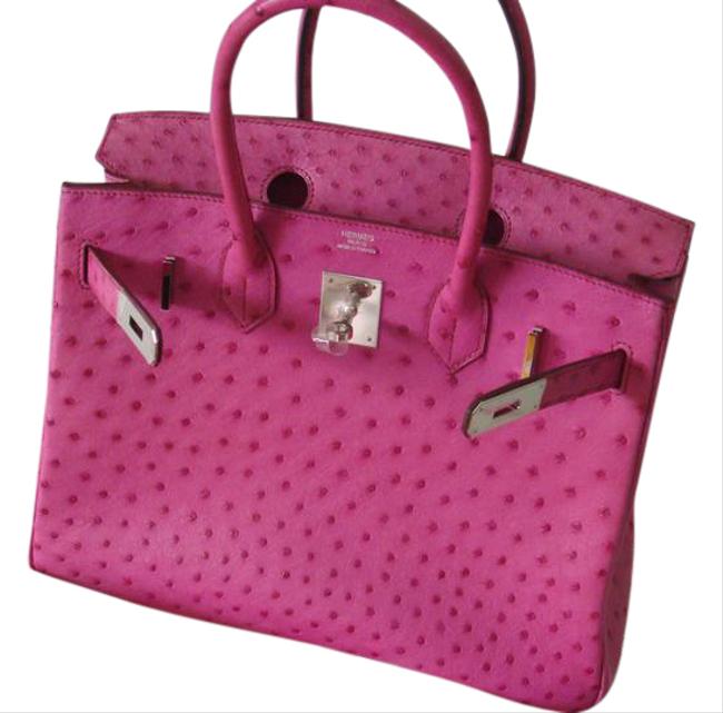 Hermes Birkin 30cm Fuschia Pink Ostrich Satchel