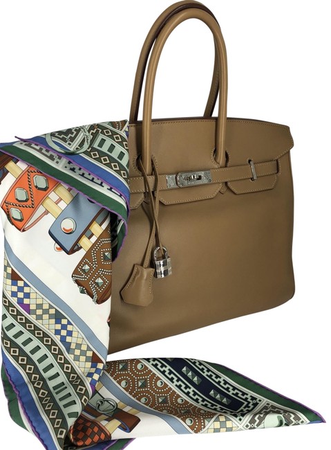 Hermes Birkin 35 Biscuit Swift Leather Tote