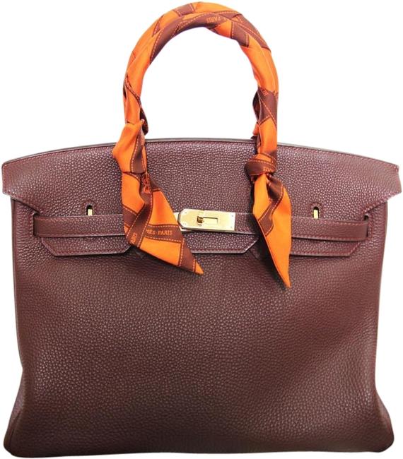 Hermes Birkin 35 Chocolat Togo Satchel
