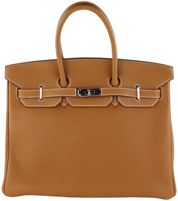 Hermes Birkin 35 Gold Togo Satchel