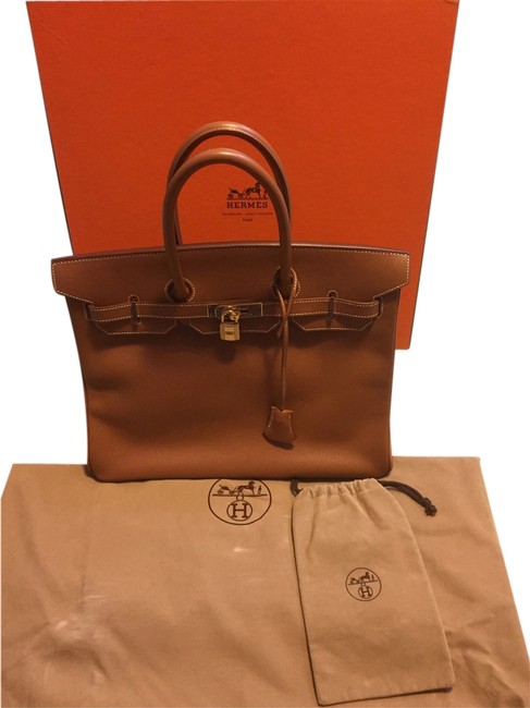 Hermes Birkin 35 GoldBrown Satchel