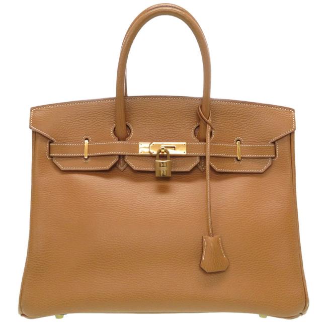Hermes Birkin 35 Hardware Handbag 0141hermes Gold Ardennes Leather Satchel