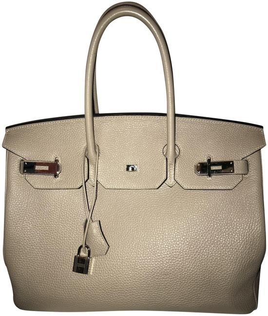 Hermes Birkin 35 Pewter Grey Swift Leather Satchel