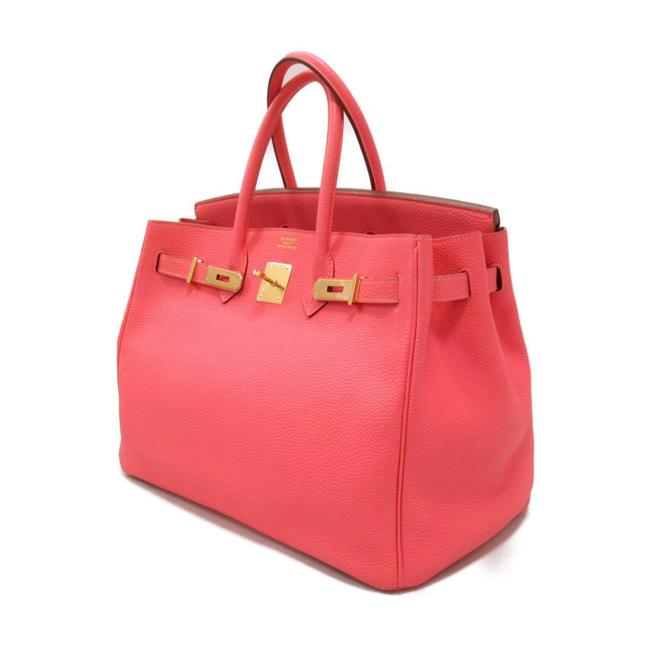 Hermes Birkin 35 Rose Lipstick Leather Togo Satchel