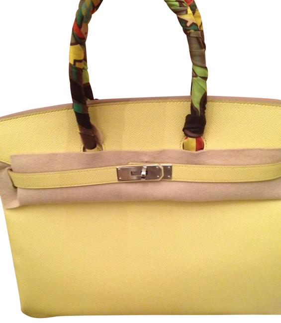 Hermes Birkin 35 Soufre Light Yellow Epsom Satchel