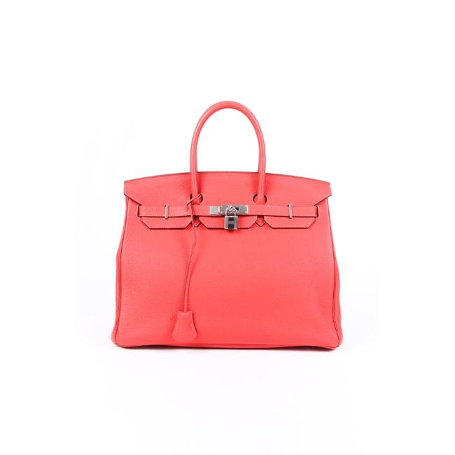 Hermes Birkin 35 Togo Handbag Rose Jaipur Leather Satchel