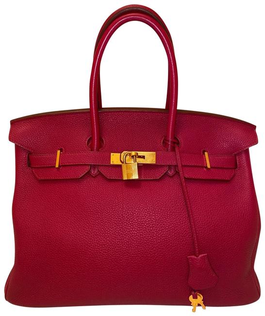 Hermes Birkin 35 Tosca Clemence Ch