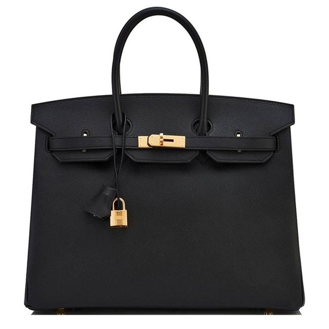 Hermes Birkin 35cm Epsom Gold Hardware Y Stamp 2020 Black Leather Tote