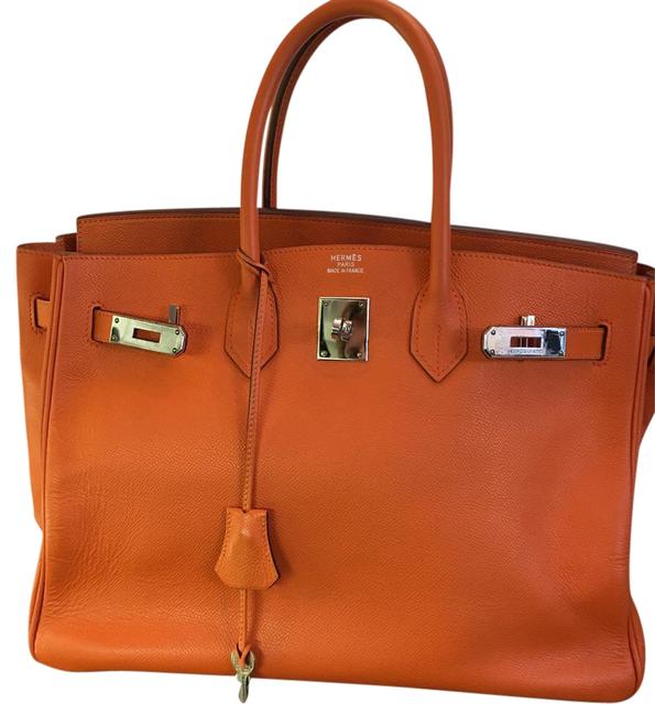 Hermes Birkin 35cm Orange Epson Leather Satchel