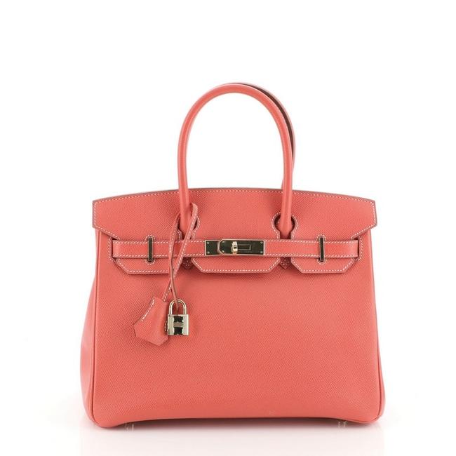 Hermes Birkin Candy Handbag Epsom 30 Rose Jaipur Pink Leather Tote