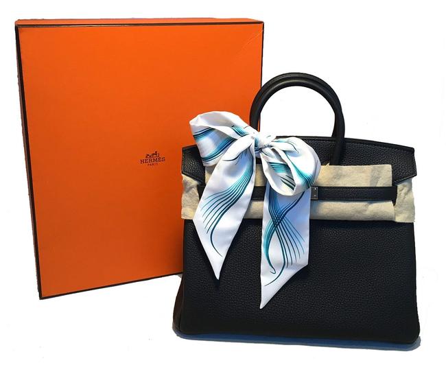 Hermes Birkin Clemence 25cm Ghw Black Leather Satchel