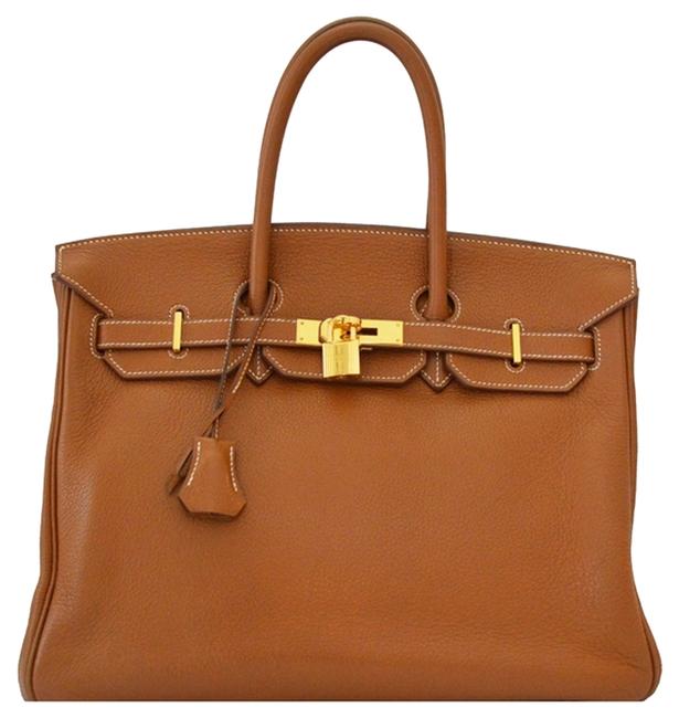 Hermes Birkin Gold Togo Leather Hobo Bag