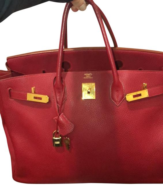 Hermes Birkin Hermesbirkin Red Blend Tote