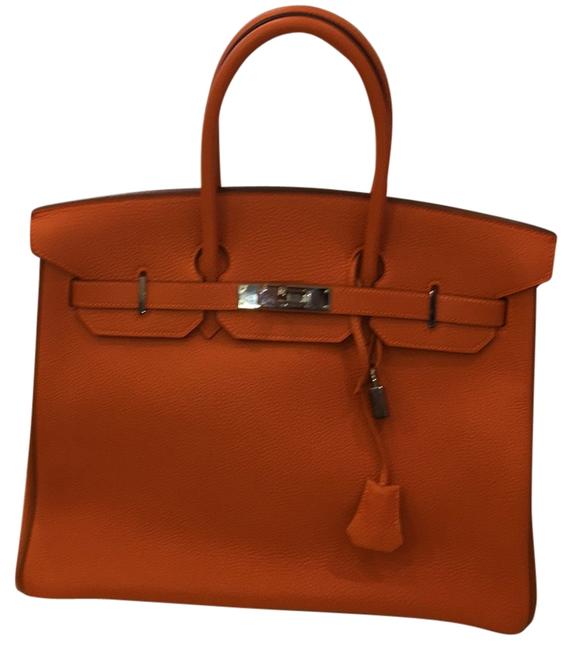 Hermes Birkin New Standout Classic Orange Leather Tote