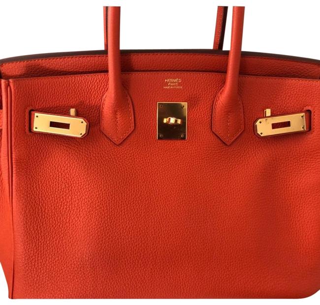 Hermes Birkin Orange Togo Satchel