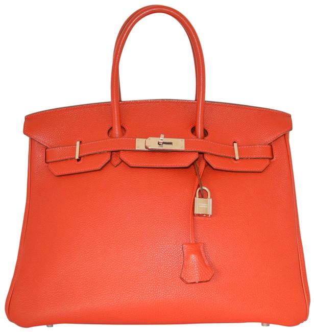 Hermes Birkin Red Togo Leather Shoulder Bag