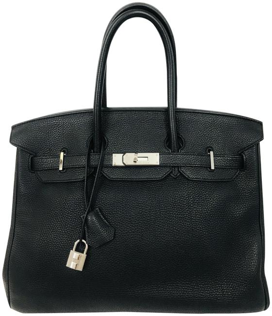 Hermes Birkin Togo 35 Black Leather Tote