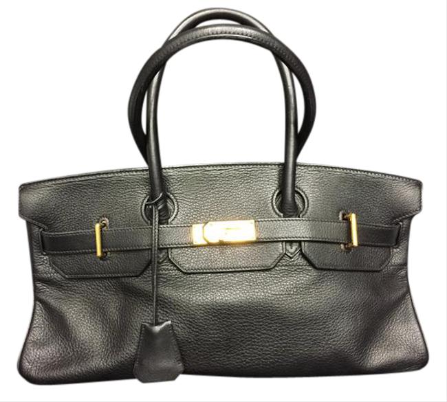 Hermes Birkin Togo Black Leather Shoulder Bag