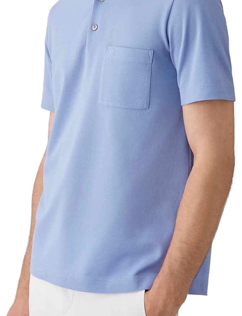 Hermes Blue Light Polo Tee Shirt 