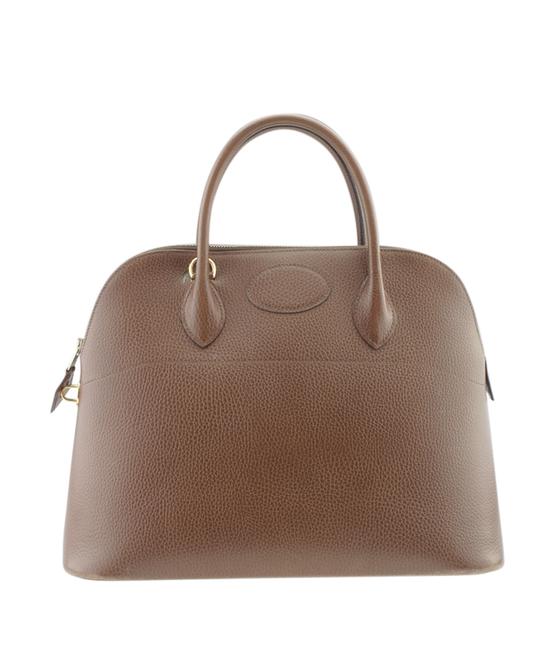 Hermes Bolide 35 Gold Epsom 167471 Brown Leather Satchel