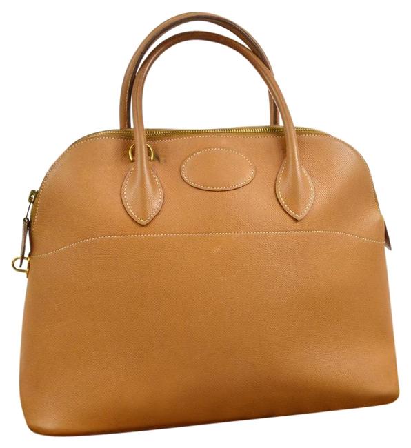 Hermes Bolide Beige Courchevel Leather Shoulder Bag
