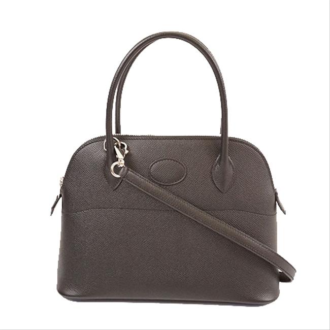 Hermes Bolide27 C Stamp Womens Handbag Black Epsom Leather Shoulder Bag