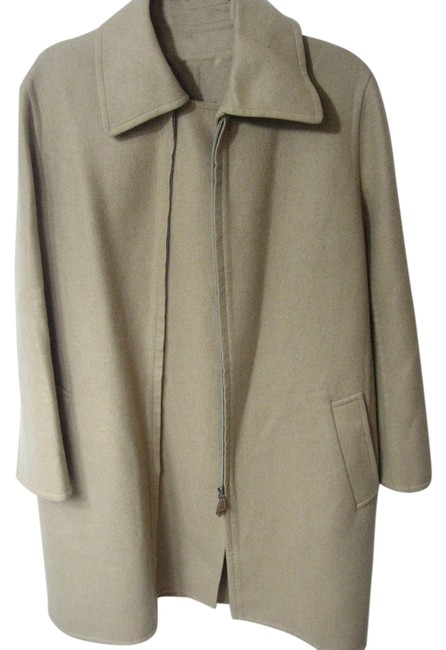 Hermes Camel Brown Color Cashmere Coat 