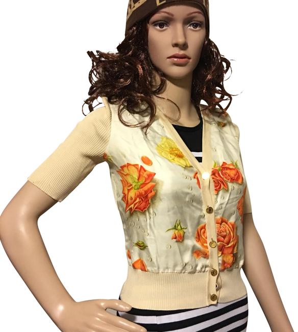 Hermes Orange Vintage Sweater Cardigan 