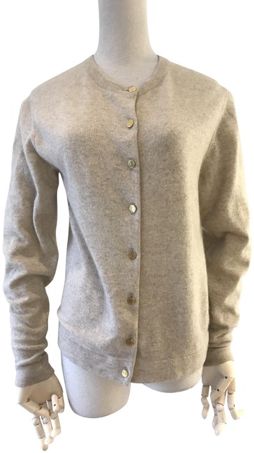 Hermes Cashmere Cardigan Beige Sweater
