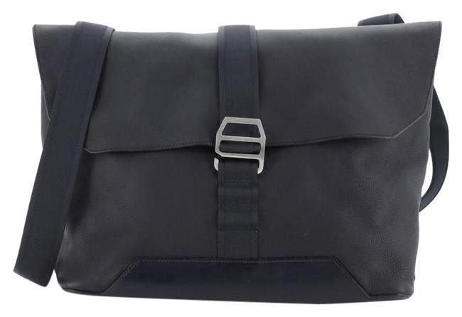 Hermes Cityslide Cristobal Blue Leather Messenger Bag