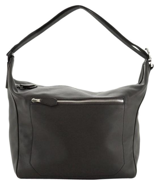 Hermes Cityslide Swift Black Leather Satchel