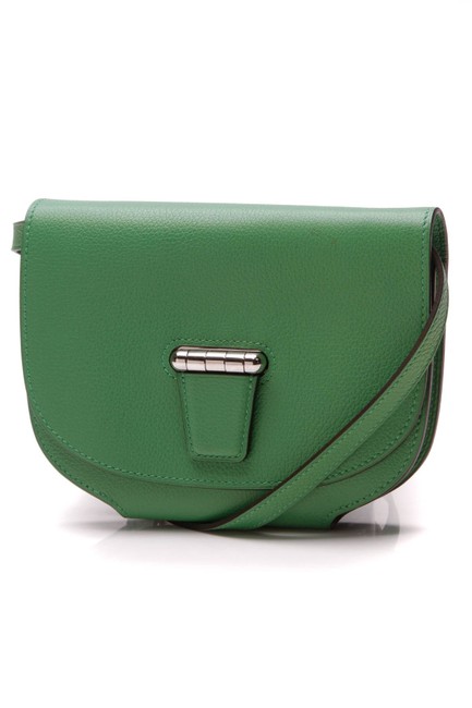 Hermes Convoyeur Mini Bambou Evercolor Green Calfskin Leather Cross Body Bag