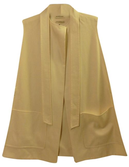 Hermes Cream Cashmere Belted Long Vest