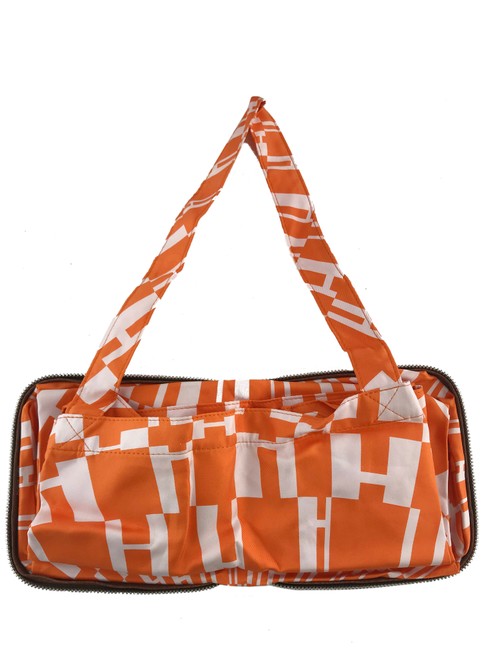 Hermes Eco Orange Silk Shoulder Bag