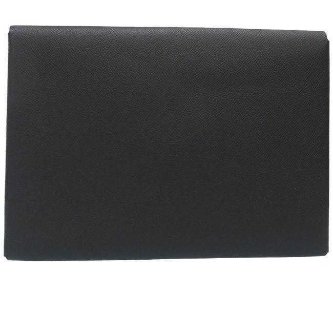 Hermes Epson Pochette Black Clutch
